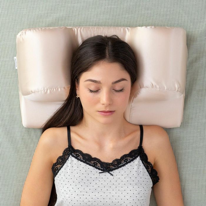 Almohada Cervical Antiarrugas con Funda de Satén Youthlow InnovaGoods 6 Almohada Cervical Antiarrugas con Funda de Satén Youthlow InnovaGoods 6