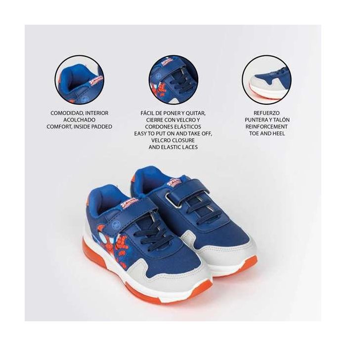 Cerdá T024 Deportiva Spidey con Luces Suela PVC DARK BLUE Talla 24 para Niños 3