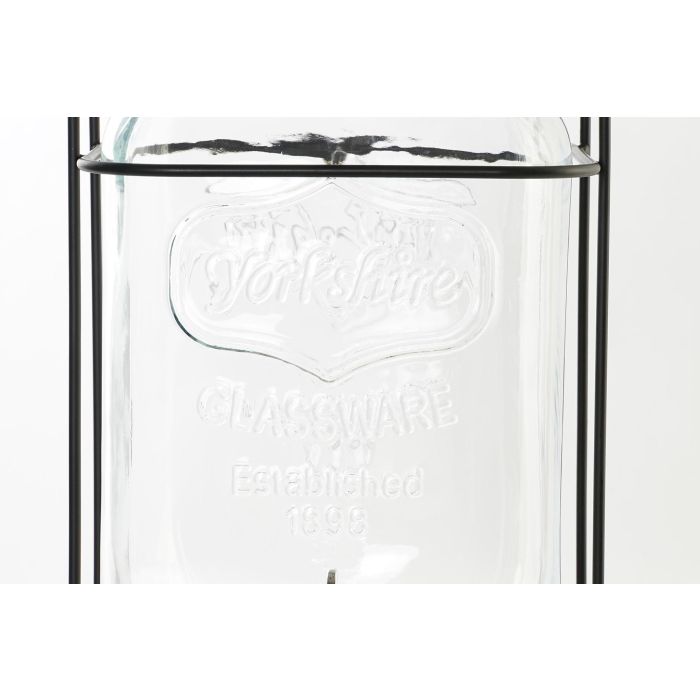 Dispensador Bebidas Cottage DKD Home Decor Transparente Plateado 26 x 42 x 23 cm (4 Unidades) 1 Dispensador Bebidas Cottage DKD Home Decor Transparente Plateado 26 x 42 x 23 cm (4 Unidades) 1