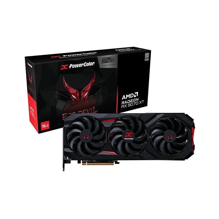 PowerColor RX 9070 XT 16GB Radeon Red Devil Special Edition OC GDDR6 Tarjeta Gráfica con 3 Ventiladores 7
