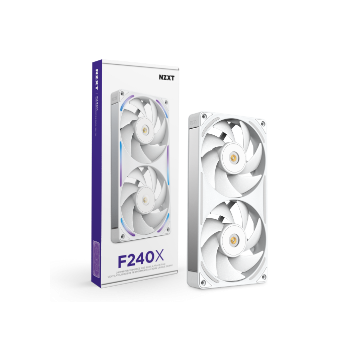 NZXT F240X Ventilador 240mm RGB Blanco 1