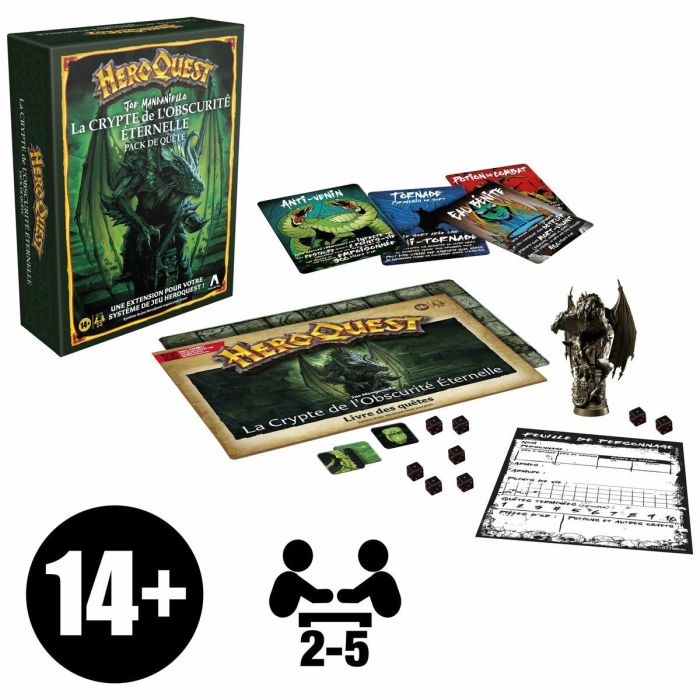 Hasbro HASG1798FA0 HeroQuest Quest Pack La Cripta de la Oscuridad Eterna Juego de Rol Juego de Mesa Sistema HeroQuest Requerido Avalon Hill 5