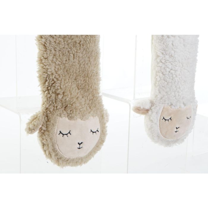 DKD Home Decor Cojín Infantil Rectangular Colección Ovejitas de Poliéster Blanco Marrón Claro con Semillas 17x4x62.5 cm (4 Unidades) 1 DKD Home Decor Cojín Infantil Rectangular Colección Ovejitas de Poliéster Blanco Marrón Claro con Semillas 17x4x62.5 cm (4 Unidades) 1