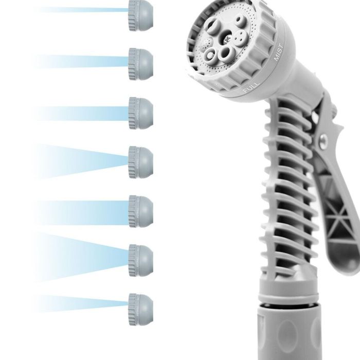Pack Pistola de Agua a Presión con Depósito 8 en 1 y Manguera de Jardín Extensible InnovaGoods 8