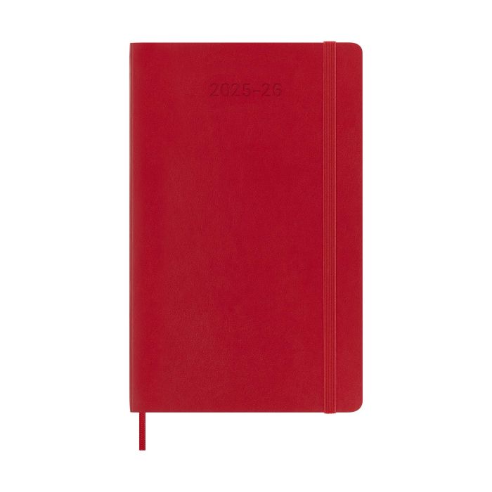 Moleskine Agenda Semanal 18M 2025-2026 Tapa Blanda Rojo 13x21 cm DSF218WN3Y26