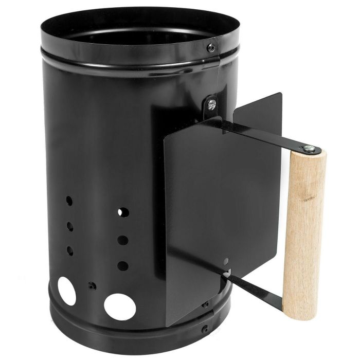 Algon Bbq Chimenea Barbacoa Negra para Exterior, Dimensiones 16.8 cm Ancho x 27.9 cm Alto x 27 cm Largo (6 Unidades)