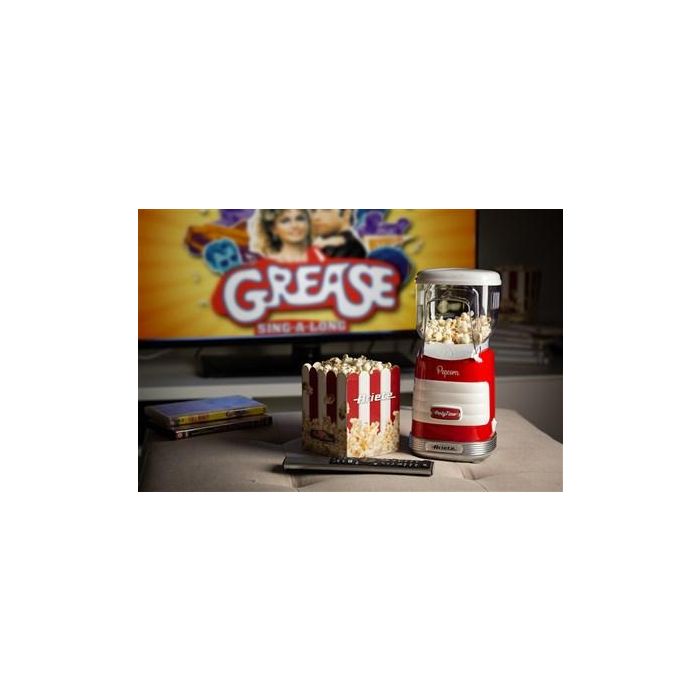 Ariete 2956 Máquina de Palomitas Party Time Popper Roja Apto para Preparar Palomitas de Maíz en Pocos Minutos Libre de Grasas Estilo Retro Años 50 6