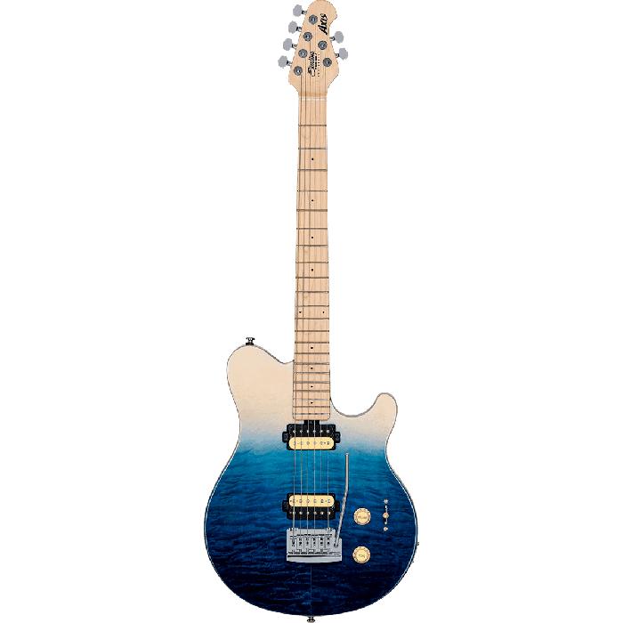 Guitarra Eléctrica Axis Ax3 Quilted Maple Hh M/M Tremolo - Spectrum Blue 6 Guitarra Eléctrica Axis Ax3 Quilted Maple Hh M/M Tremolo - Spectrum Blue 6