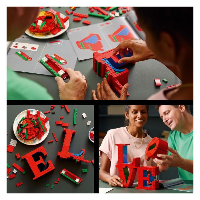 LEGO 31214 Art LOVE Set de Construcción para Adultos - Decoración y Regalo para Parejas LEGO 31214 Art LOVE Set de Construcción para Adultos - Decoración y Regalo para Parejas
