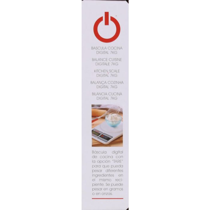 Basic Home Báscula Cocina Digital 7 kg, 18.5 x 24.5 cm (6 Unidades) 5
