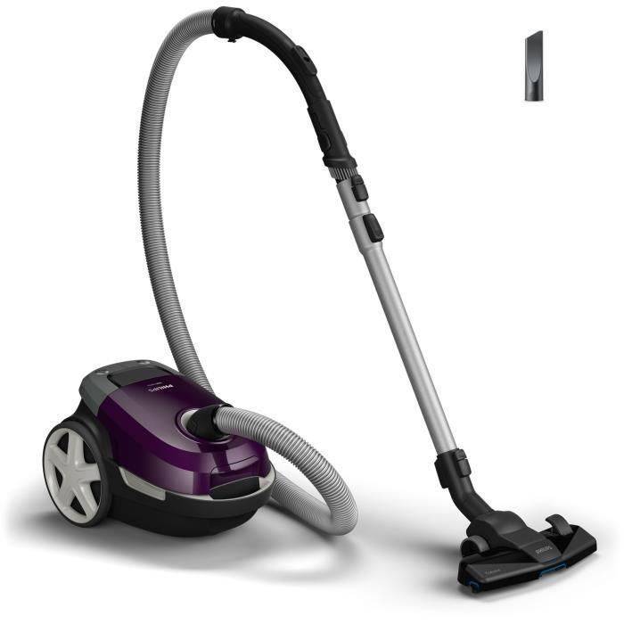 Aspiradora con bolsa - PHILIPS - XD3100/06 - 900 W - 79 dB - Púrpura 2 Aspiradora con bolsa - PHILIPS - XD3100/06 - 900 W - 79 dB - Púrpura 2
