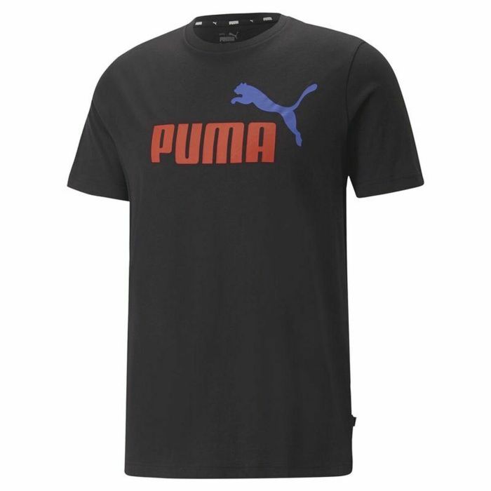 Camiseta de Manga Corta Hombre Puma Essentials + 2 Col Logo Negro 0 Camiseta de Manga Corta Hombre Puma Essentials + 2 Col Logo Negro 0