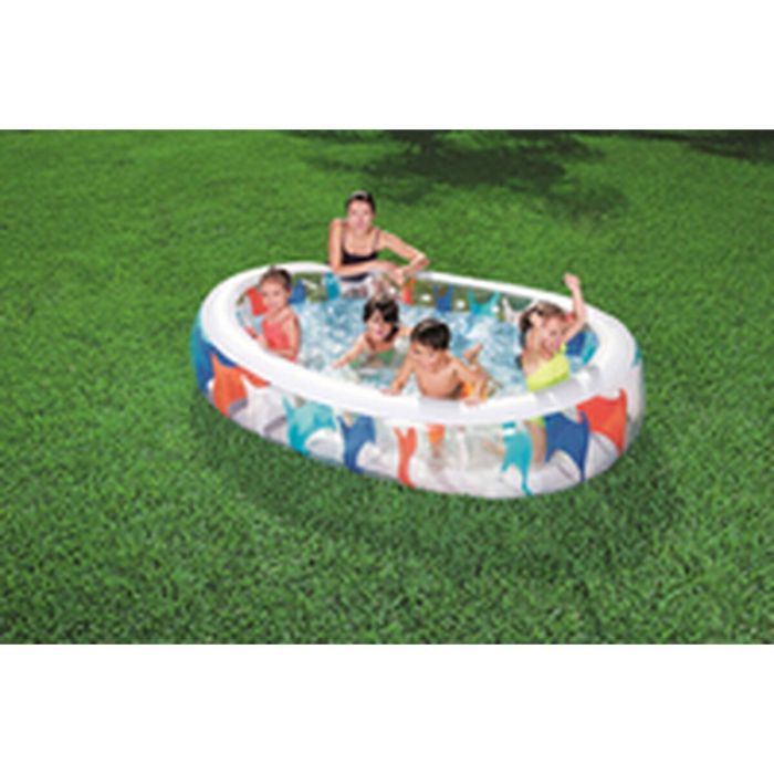 Bestway Piscina Hinchable Eliptica 229x152x51 cm +6 Años Jardin 54066 3
