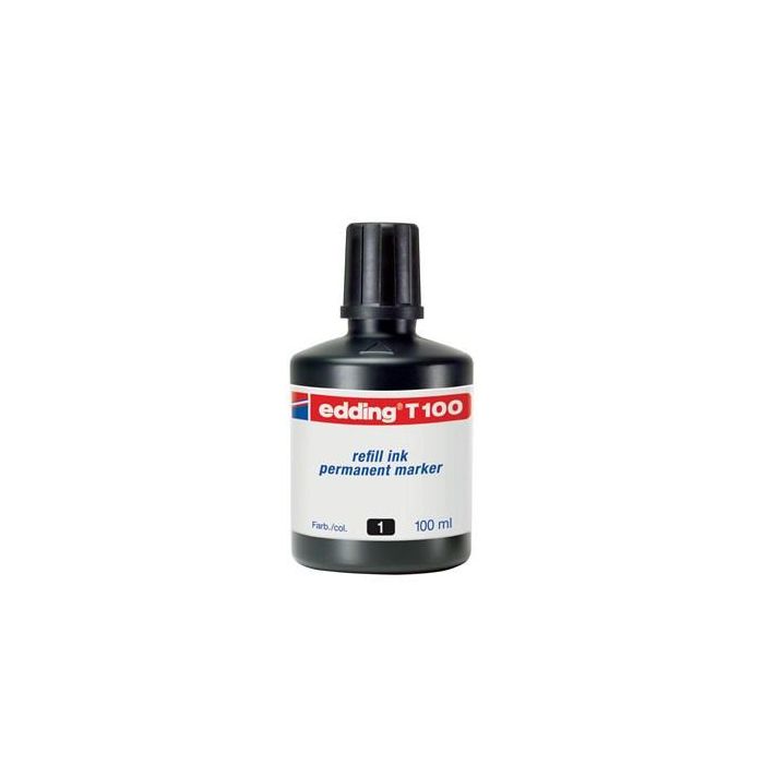 Edding Frasco De Tinta 100 Para Rotulador Permanente 100 mL Negro Edding Frasco De Tinta 100 Para Rotulador Permanente 100 mL Negro