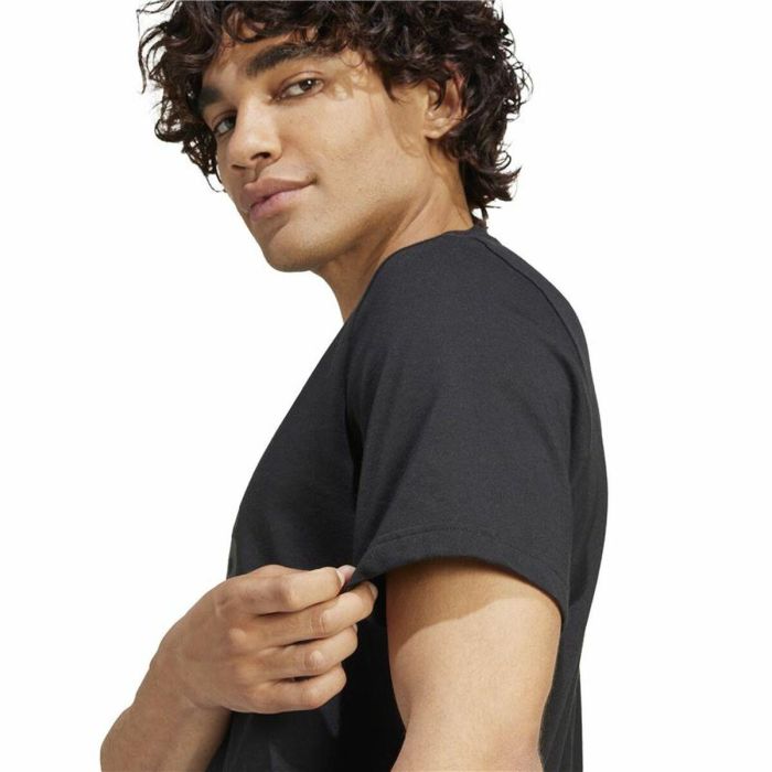 Camiseta de Manga Corta Hombre Adidas Graphic Print Fleece Negro Camiseta de Manga Corta Hombre Adidas Graphic Print Fleece Negro