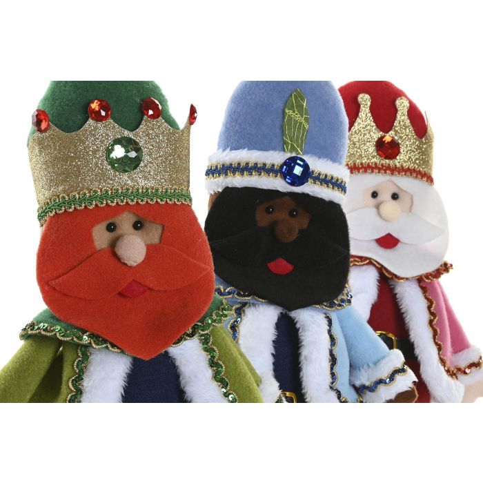 Figura Navidad Tradicional DKD Home Decor Multicolor 14 x 38 x 25 cm (6 Unidades) 1