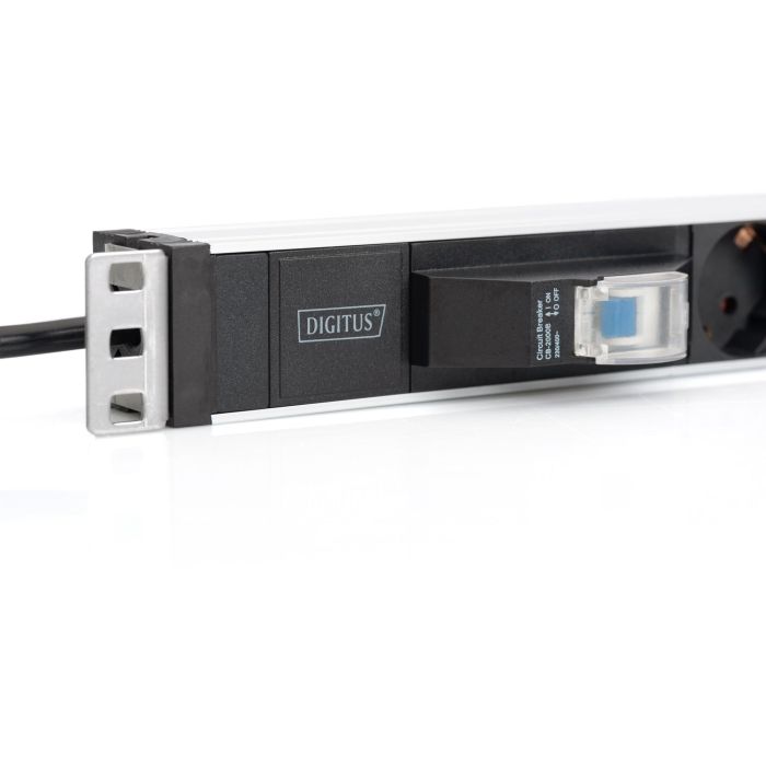 Digitus Regleta de Enchufes 6 Tomas 19" para Rack 1U de Aluminio con Interruptor de Protección 3