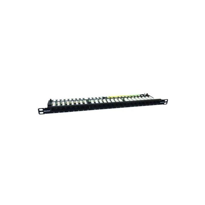 Phasak PU 4811 - Patch Panel 24 Puertos Cat.6A UTP Slim 0.5U para Rack 19" con Inserción Dual 0 Phasak PU 4811 - Patch Panel 24 Puertos Cat.6A UTP Slim 0.5U para Rack 19" con Inserción Dual 0