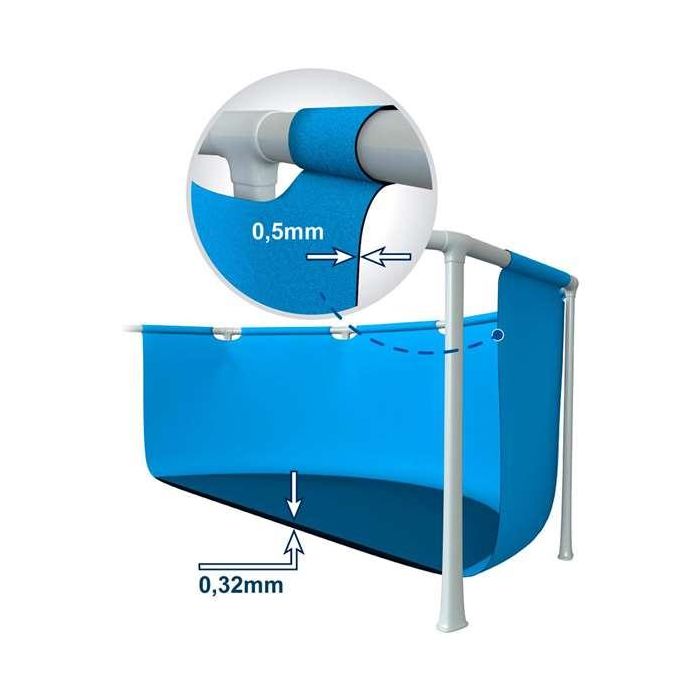 Piscina redonda desmontable metal frame (capacidad 6503 litros) (+6 años) 366x76cm 1 Piscina redonda desmontable metal frame (capacidad 6503 litros) (+6 años) 366x76cm 1