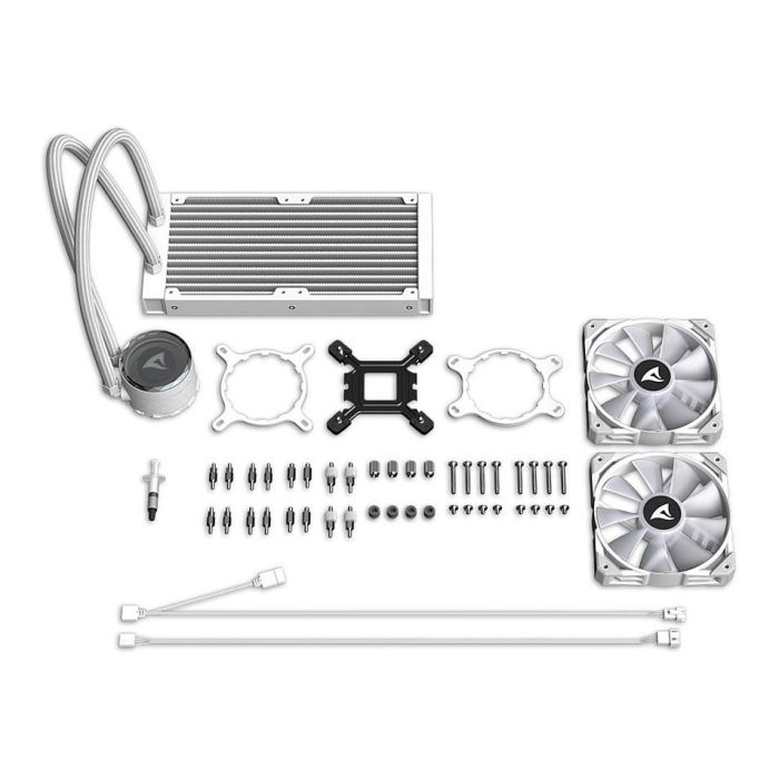 Sharkoon S80 RGB Kit de Refrigeración Líquida AIO 240mm Blanco