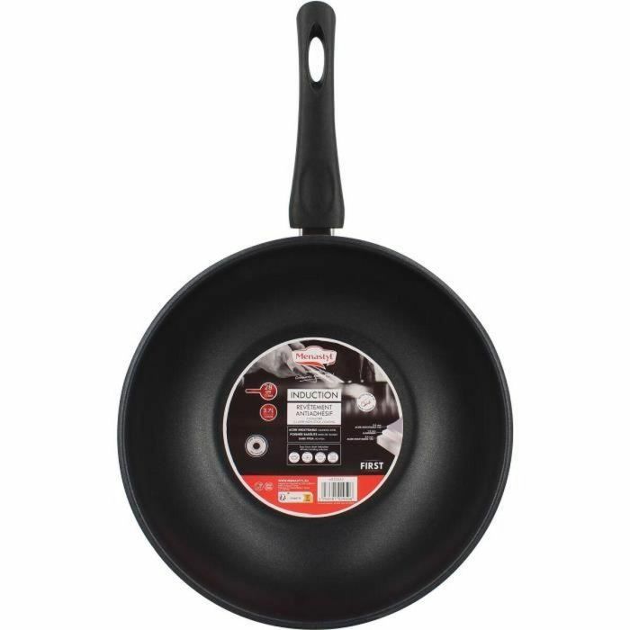 Wok - MENASTYL - 6020252 - Acero inoxidable - 28 cm - Apto para todo tipo de fuegos, incluida inducción 4 Wok - MENASTYL - 6020252 - Acero inoxidable - 28 cm - Apto para todo tipo de fuegos, incluida inducción 4