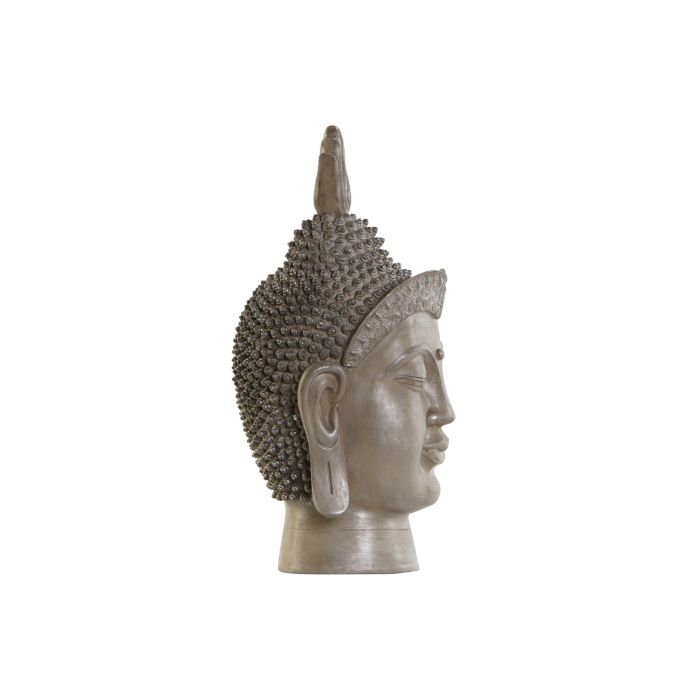 DKD Home Decor Figura Oriental Gris 29 x 58 x 30 cm Cabeza de Buda 3