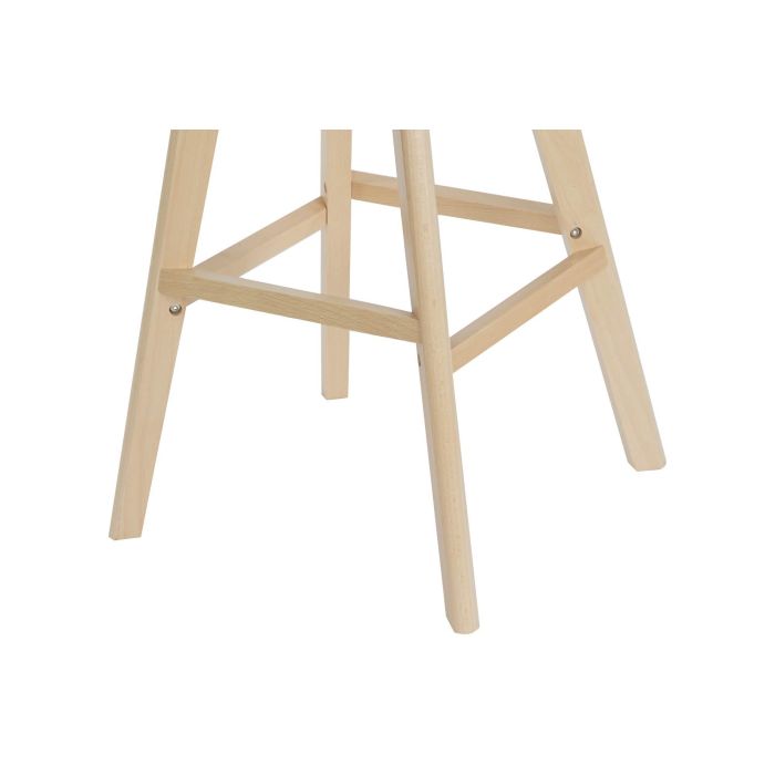 DKD Home Decor Taburete Scandi Negro Haya y Pu 50.5 x 109 x 57.5 cm 6