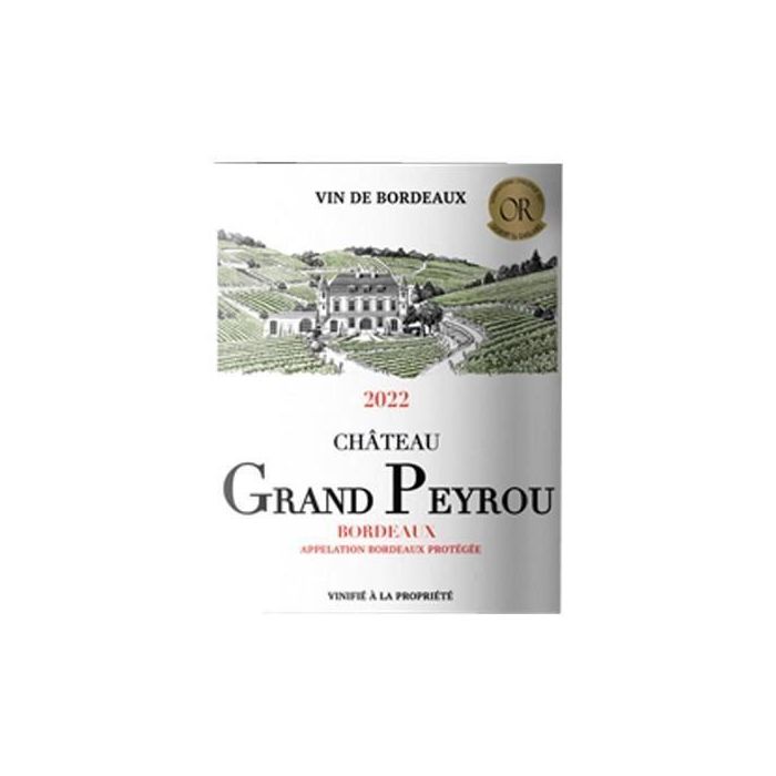 Château Grand Peyrou 2022 Burdeos - Vino tinto Burdeos 1