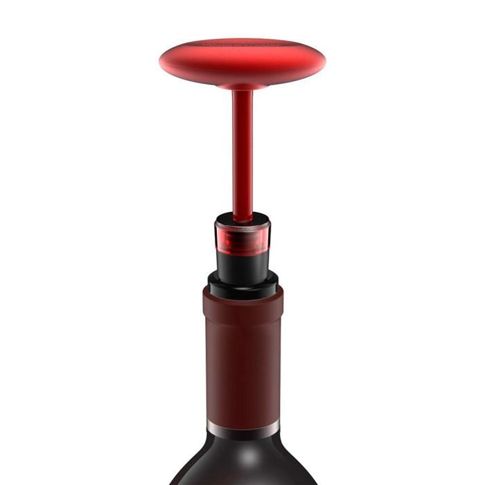 Tescoma Uno vino Tapón con Bomba de Vacío para Vino: Extrae el Aire y Mantiene el Vacío en la Botella para Conservar el Sabor. 1 Tescoma Uno vino Tapón con Bomba de Vacío para Vino: Extrae el Aire y Mantiene el Vacío en la Botella para Conservar el Sabor. 1