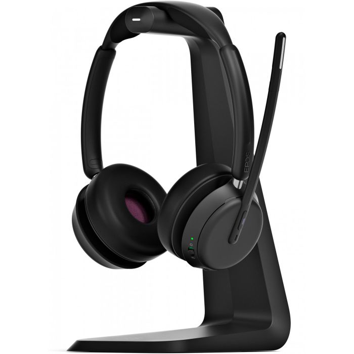 EPOS Impact 1061T Auriculares Bluetooth Inalámbricos para Oficina y Centro de Llamadas, Doble Diadema Ajustable, Negro 3
