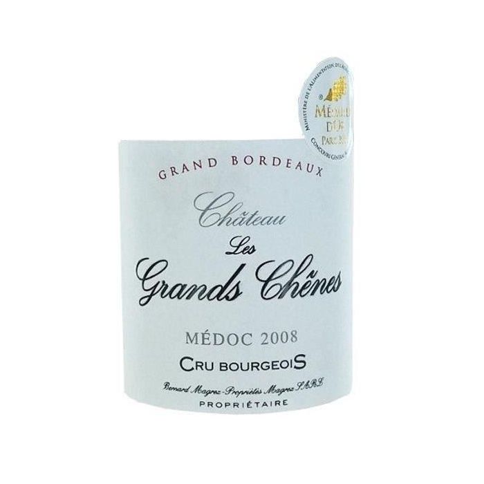 Château les Grands Chenes Médoc 2008 Cru Bourgeois - Vino tinto de Burdeos 1