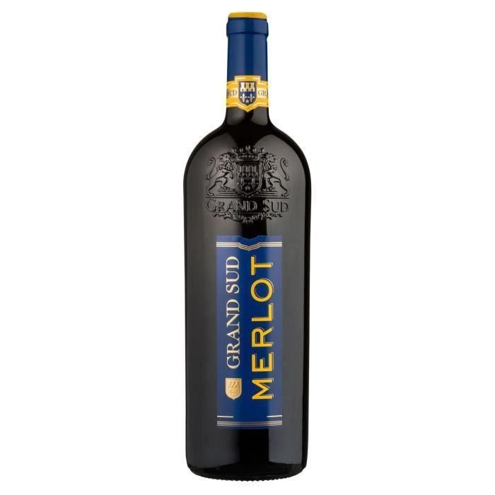 Grand Sud Merlot 2017-2018 - Vino tinto de Pays d'Oc