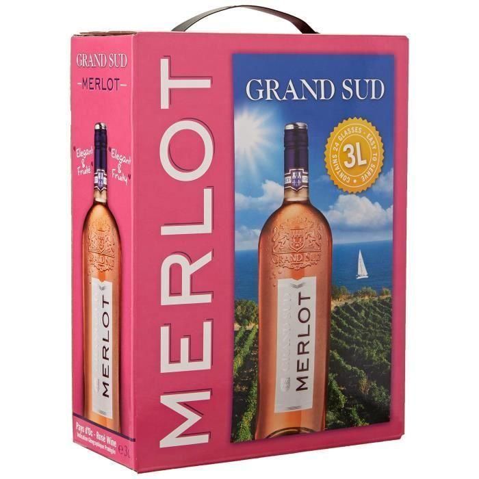 Grand Sud Merlot - Vino rosado de Pays d'Oc 1