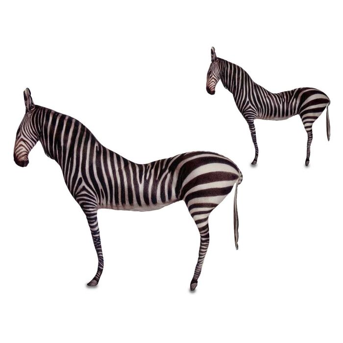 Cojín Silueta Cebra 78 cm Largo - Arte Regal - Terciopelo Blanco/Negro - 9x54x72 cm (6 Unidades) Cojín Silueta Cebra 78 cm Largo - Arte Regal - Terciopelo Blanco/Negro - 9x54x72 cm (6 Unidades)