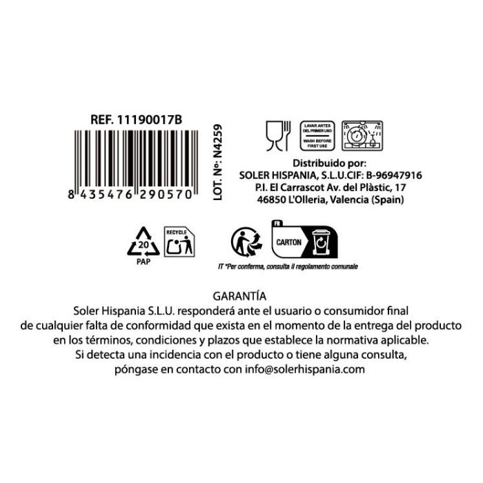Vaso Milan 310 cc - Inde (48 Unidades) 5 Vaso Milan 310 cc - Inde (48 Unidades) 5