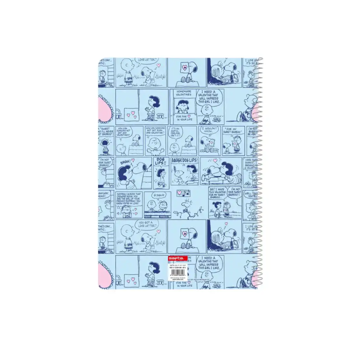 Libreta Snoopy Love Azul A4 80 Hojas 1
