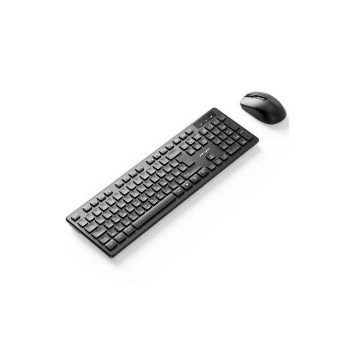 Vention KTDB0-ES Teclado y Ratón Inalámbricos 2.4GHz Negro, 1200 DPI, 104 Teclas, compatible Windows, Android, Linux, macOS 2 Vention KTDB0-ES Teclado y Ratón Inalámbricos 2.4GHz Negro, 1200 DPI, 104 Teclas, compatible Windows, Android, Linux, macOS 2