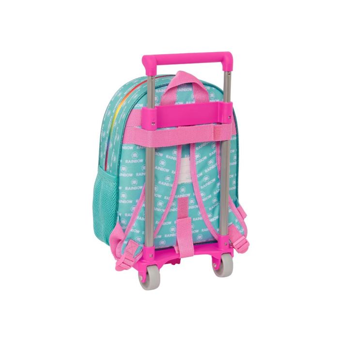 Mochila Escolar con Ruedas Rainbow High Paradise Turquesa 28 x 34 x 10 cm 1