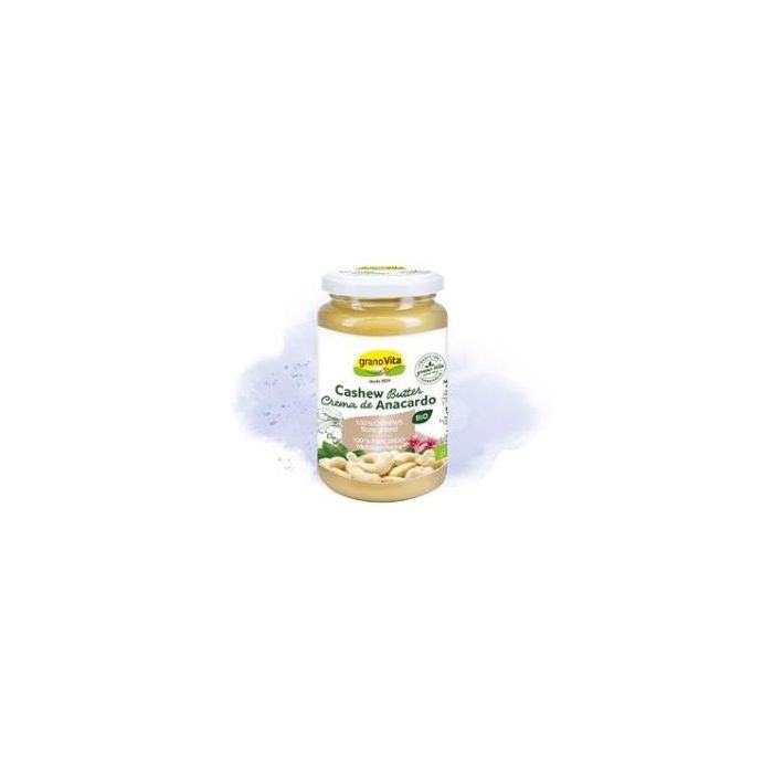 GRANOVITA Crema de Anacardo Bio 350g Sin Gluten, Elaborada en Molino de Piedra para Mantener Nutrientes y Sabor Natural