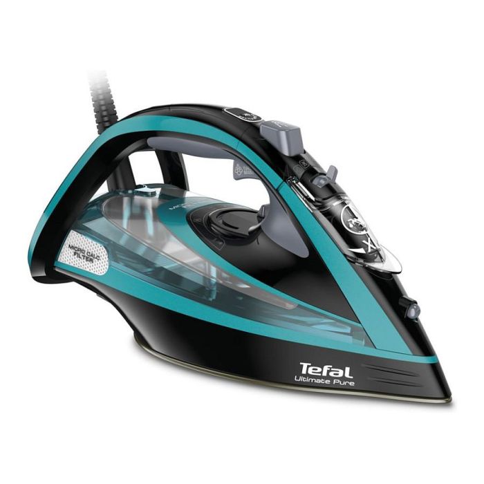 Tefal FV 9844 Plancha de vapor Ultimate Pure, Suela Durilium Autoclean, 3200W