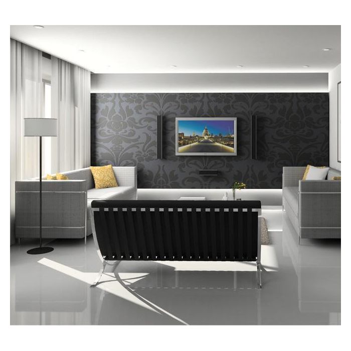 B-Tech Soporte de Pared para Pantalla Plana hasta 55” (140cm) / 50kg, Montaje VESA/No-VESA, a 20mm de la Pared 3