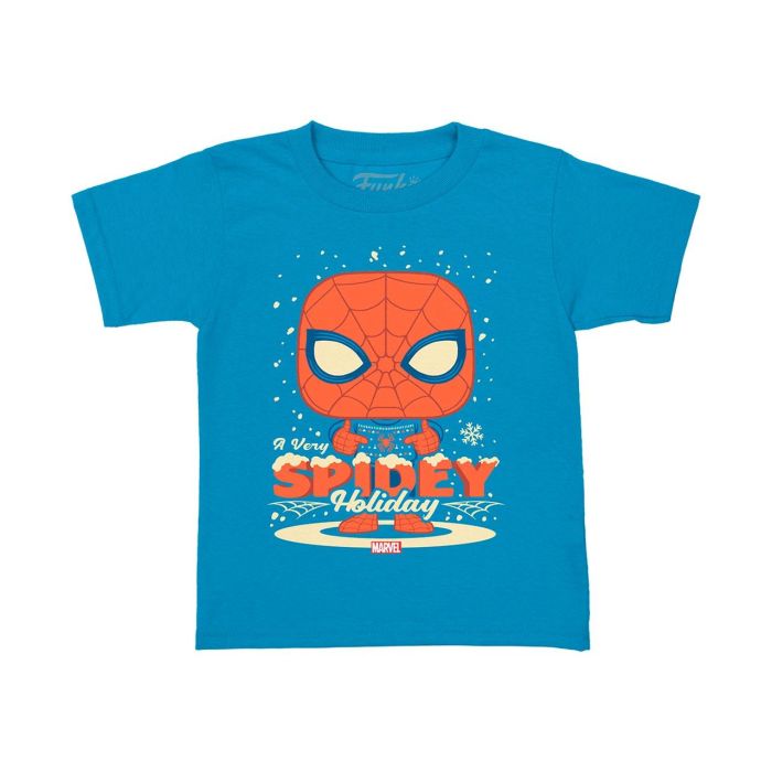 Funko Pop & Tee Holiday Spiderman Talla M 72946 Marvel 3