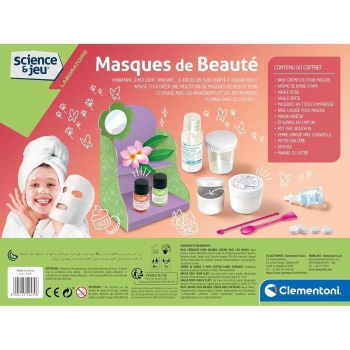 Clementoni Science & Jeu: Kit Científico para Crear Máscaras de Belleza Faciales Naturales y Delicadas, Incluye Manual Ilustrado 5 Clementoni Science & Jeu: Kit Científico para Crear Máscaras de Belleza Faciales Naturales y Delicadas, Incluye Manual Ilustrado 5