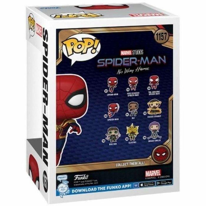 Funko Pop! Marvel Studios Spider-Man Sin Camino a Casa Cabeza Oscilante Figura 9 cm FUN0889698676069 Unisex 1 Funko Pop! Marvel Studios Spider-Man Sin Camino a Casa Cabeza Oscilante Figura 9 cm FUN0889698676069 Unisex 1