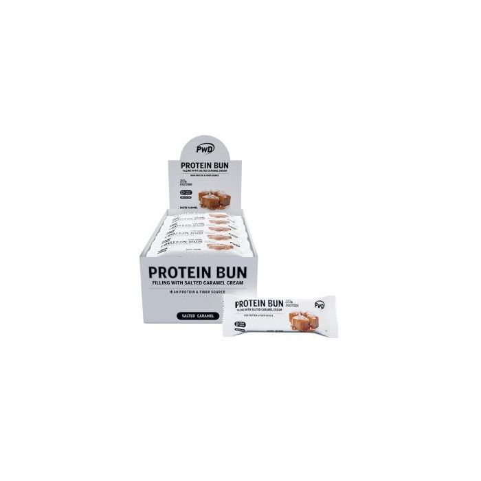Protein Bun Bizcocho Salted Caramel 15Udsx60Gr. Protein Bun Bizcocho Salted Caramel 15Udsx60Gr.