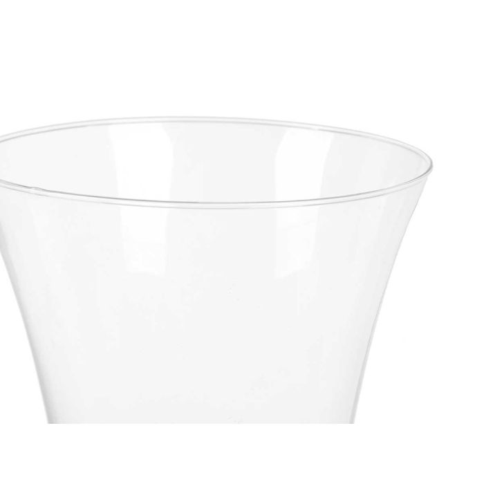 Jarrón de Cristal Boca Ancha 30 cm Giftdecor - Transparente (4 Unidades) 2