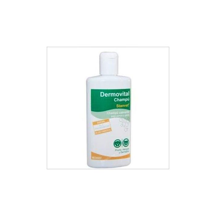 Stangest Dermovital Champú Calmante para Pieles Atópicas con Aloe Vera y Avena, Coadyuvante en Tratamientos Dermatológicos, 250 mL