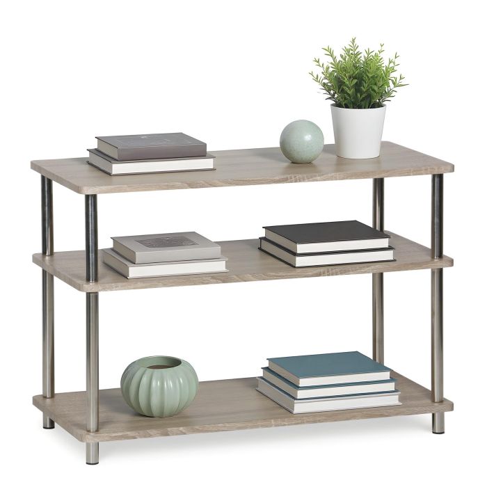 Inde Estantería Madera-Acero 3 Niveles Moblekit 2 Inde Estantería Madera-Acero 3 Niveles Moblekit 2