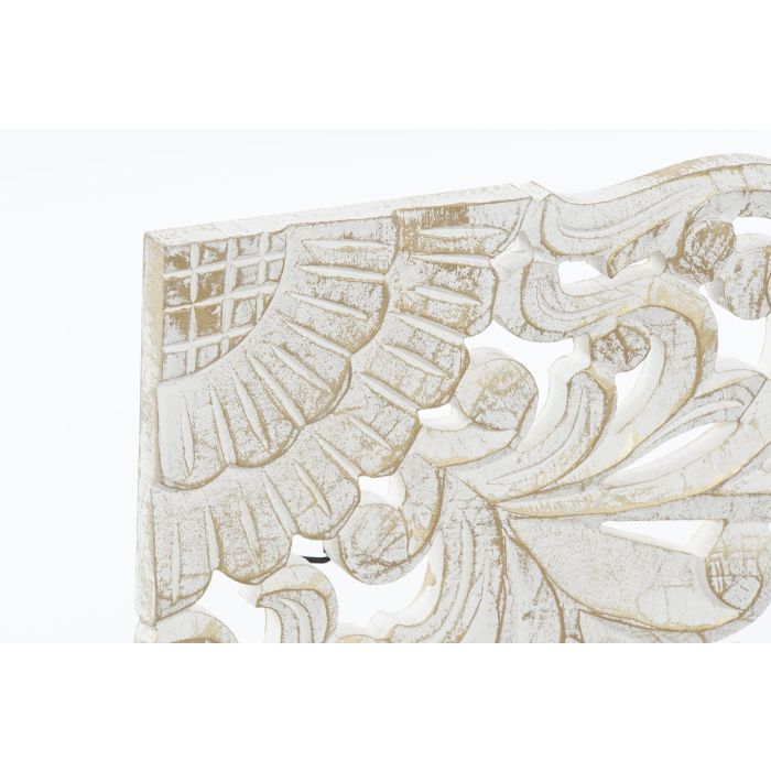 Cabecero de Cama DKD Home Decor Blanco Dorado Madera Madera MDF 151 x 2 x 60 cm 1