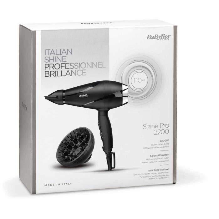 SECADOR DE PELO BABYLISS 6713DE SHINE PRO 2200 3